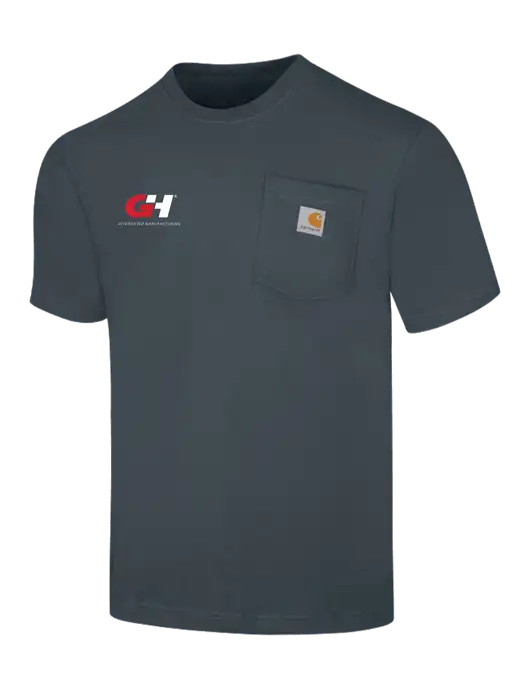 Carhartt Workwear Dark Slate Blue Pocket Short Sleeve T-Shirt w/G&H Logo