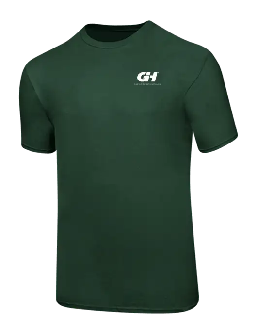 Ring Spun Forest Green 4.5 oz T-Shirt w/G&H Logo