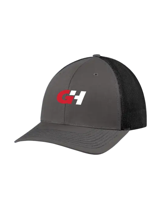 Richardson Adjustable Snapback Original 112 Trucker Cap Dark Grey w/Black Mesh w/G&H Logo