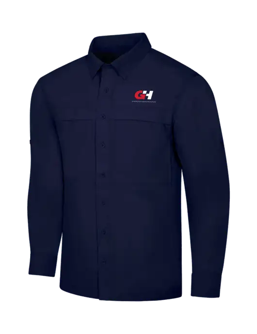 Navy Long Sleeve UV Daybreak Shirt w/G&H Logo