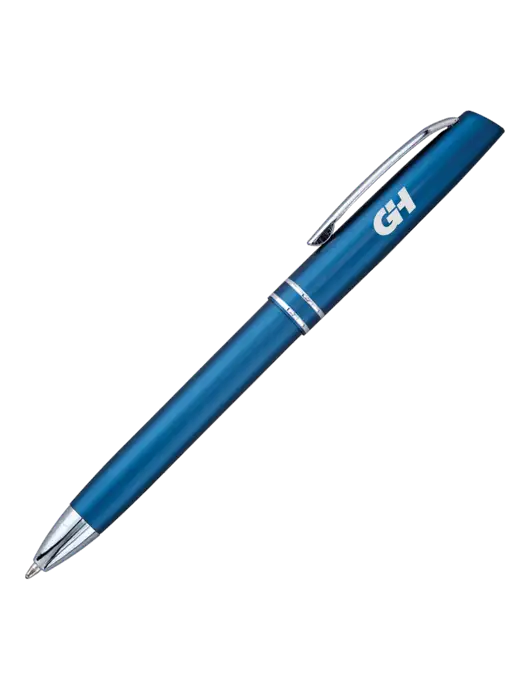 Blue Anguilla Black Ink Pen w/G&H Logo