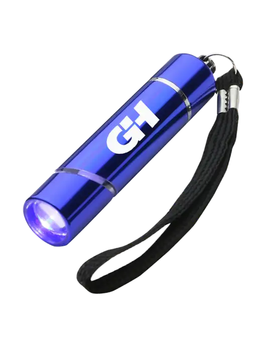 Blue Aluminum Scope LED Flashlight w/G&H Logo