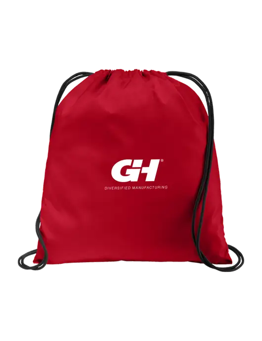 Drawstring True Red Cinch Pack w/G&H Logo