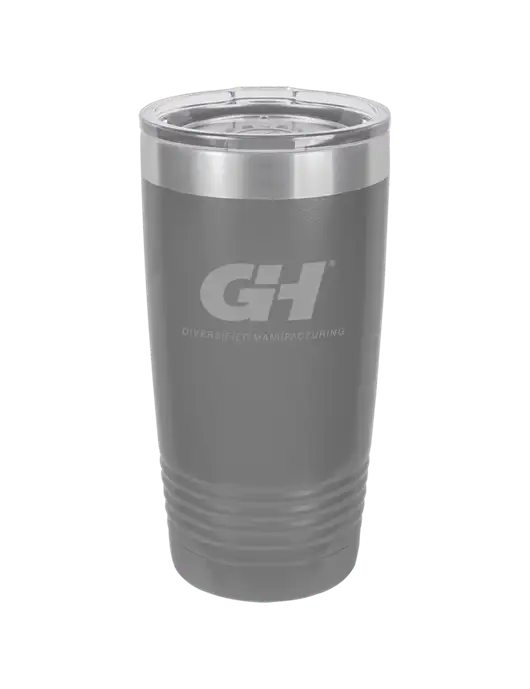 Polar Camel 20 oz Powder Coated Grey Vacuum Insulated Tumbler  w/G&H Logo