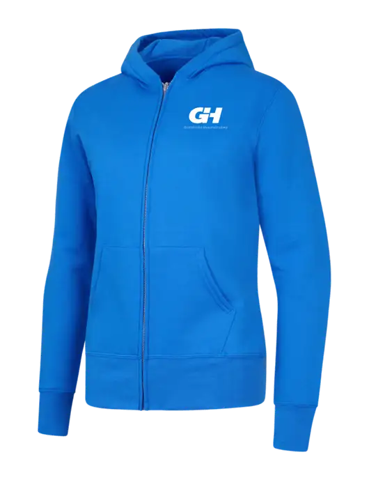Royal Womens Core Fleece Full-Zip Hooded Sweatshirt w/G&H Logo