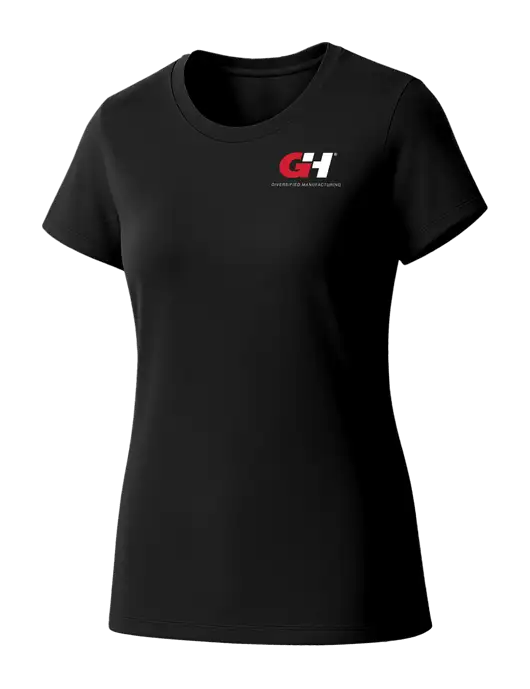 Womens Seriously Soft Black T-Shirt w/G&H Logo