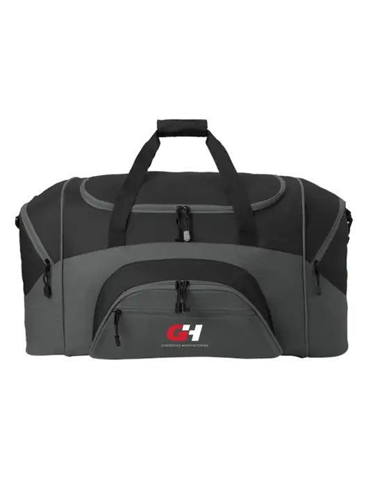 Standard Colorblock Black/Dark Grey Sport Duffel w/G&H Logo