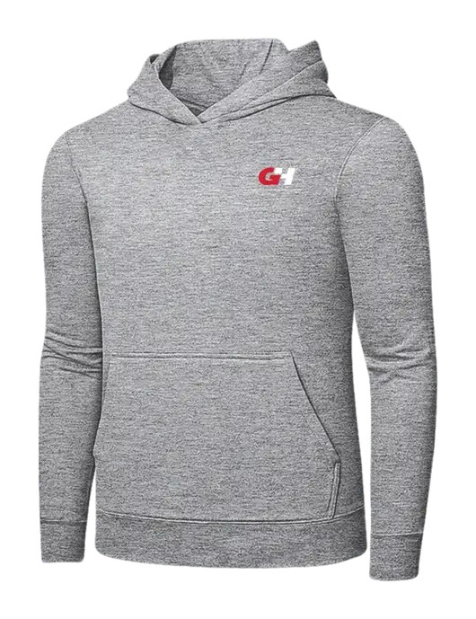 Light Grey Heather 7.8 oz Ring Spun Hooded Sweatshirt w/G&H Logo