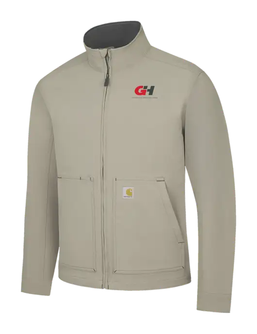 Carhartt Light  Grey Super Dux Soft Shell Jacket w/G&H Logo