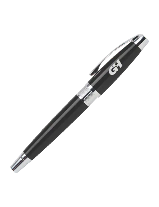 Masscotti Black Rollerball Pen - Black Ink w/G&H Logo