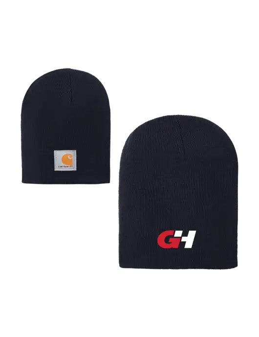 Carhartt Dark Navy Acrylic Knit Hat w/G&H Logo