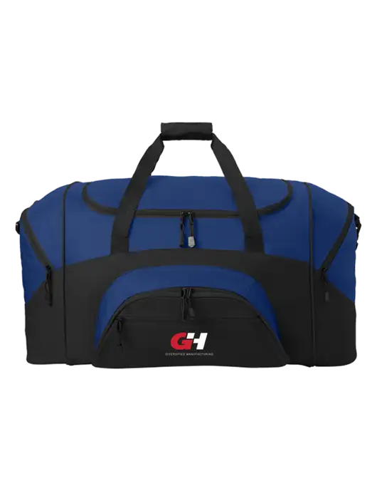 Standard Colorblock Royal/Black Sport Duffel w/G&H Logo