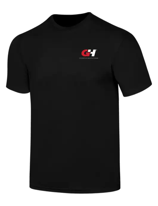 Simply Soft Black 4.5oz  Poly/Combed Ring Spun Cotton T-Shirt w/G&H Logo