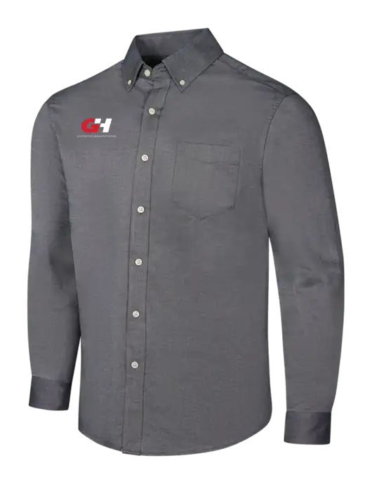 Dark Grey SuperPro Oxford Shirt w/G&H Logo