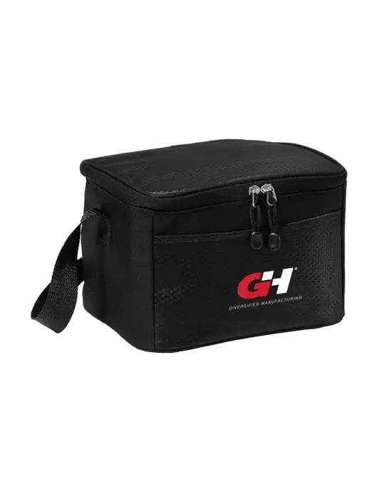6 Can Black/Black Cube Cooler w/G&H Logo