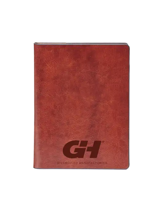 Fabrizio Brown Rfid Passport Holder w/G&H Logo