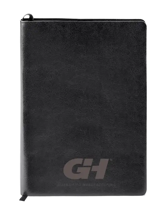 Fabrizio Black Soft Cover 5.75 x 8.125 Journal w/G&H Logo