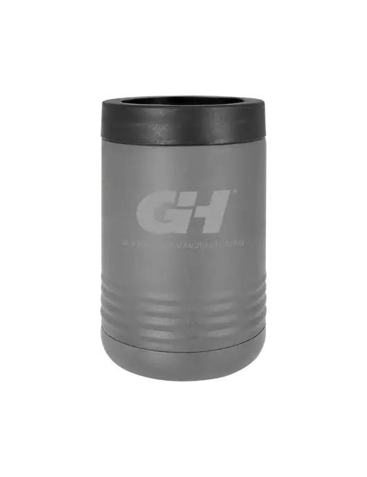 Polar Camel 12 oz Powder Coated Grey Vacuum Insulated Beverage Holder w/G&H Logo