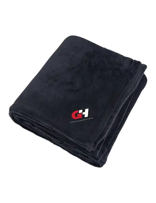 Mountain Lodge Black Blanket w/G&H Logo