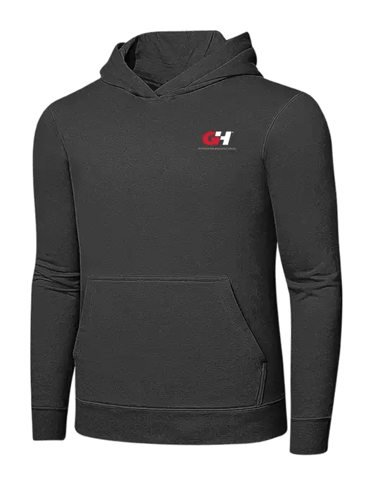 Charcoal 7.8 oz Ring Spun Hooded Sweatshirt w/G&H Logo