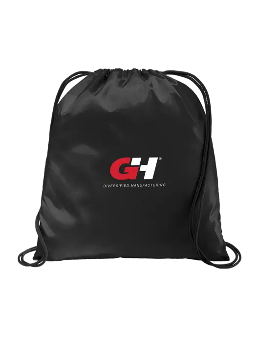 Drawstring  Black Cinch Pack w/G&H Logo