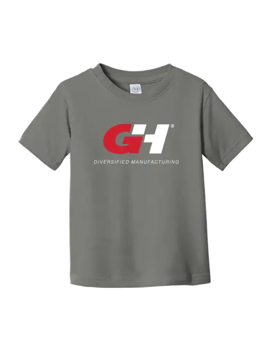 Rabbit Skins Charcoal Toddler Fine Jersey Tee w/G&H Logo