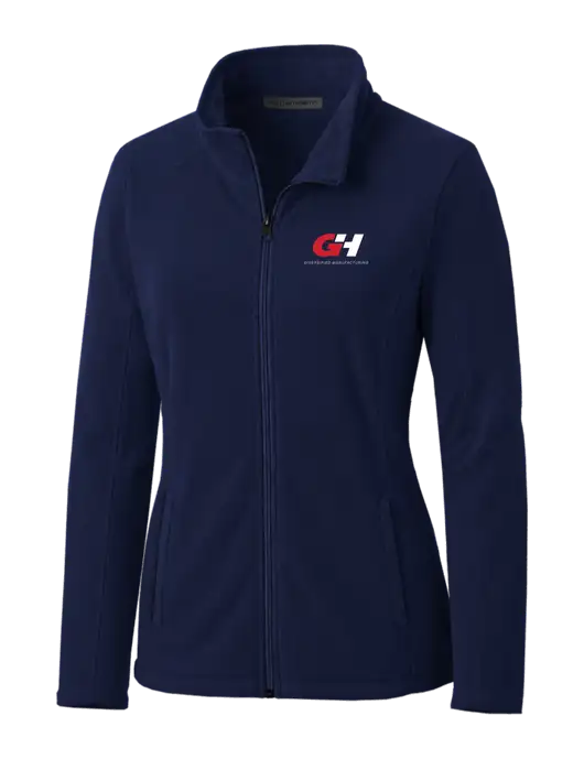 Navy Womens Microfleece Jacket w/G&H Logo