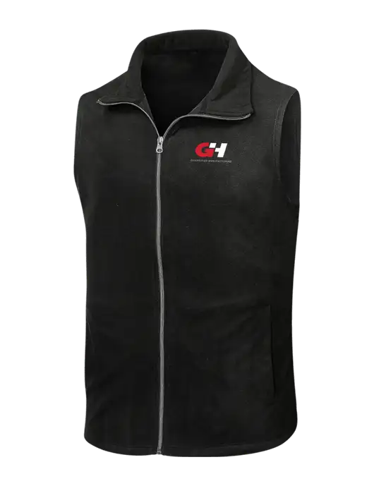 Black Microfleece Vest w/G&H Logo