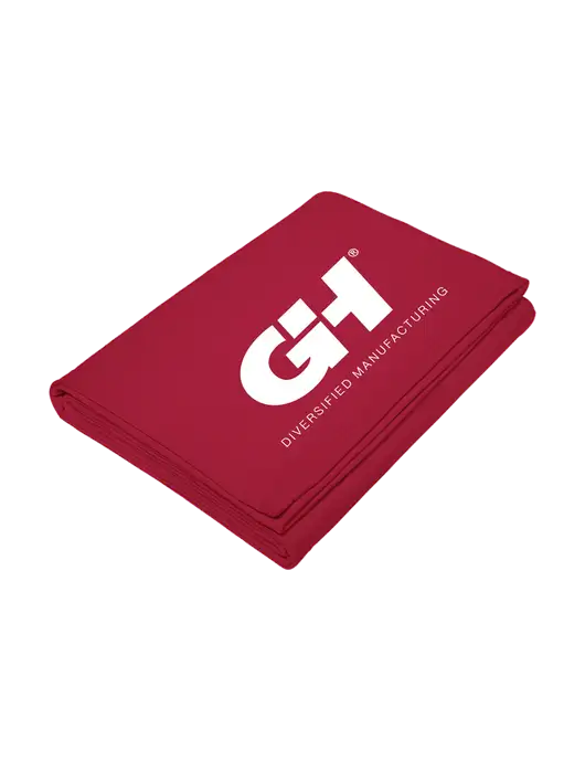 Core Red Fleece Sweatshirt Blanket w/G&H Logo