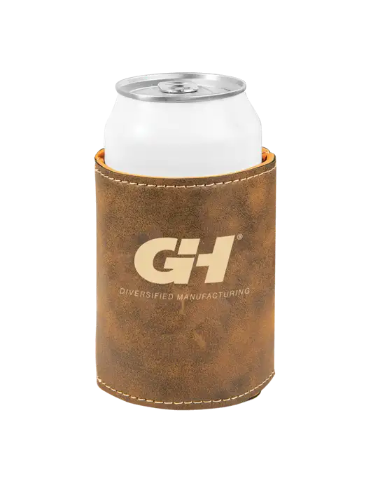 Rustic Leatherette Beverage Holder w/G&H Logo