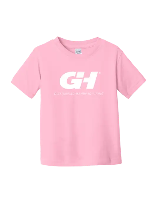 Rabbit Skins Pink Toddler Fine Jersey Tee w/G&H Logo