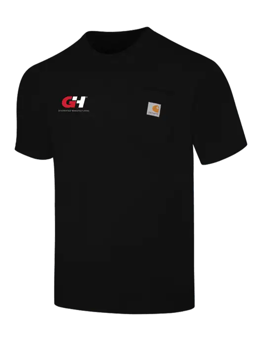 Carhartt Workwear Black Pocket Short Sleeve T-Shirt w/G&H Logo