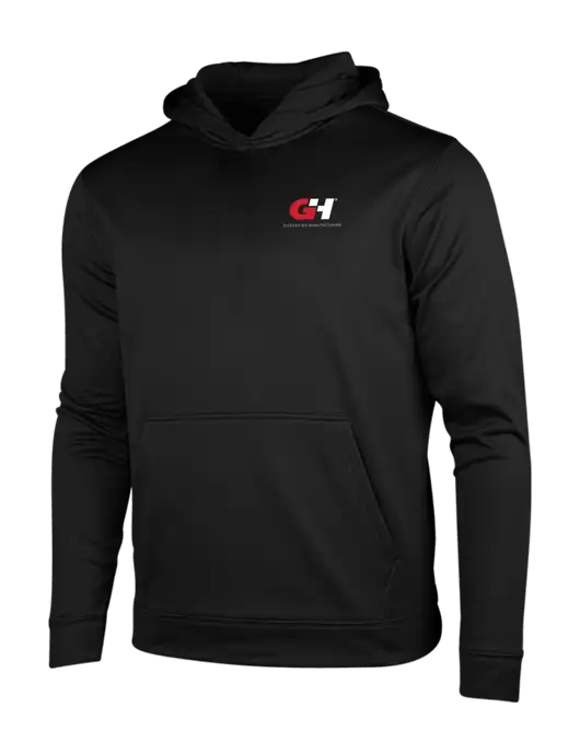 Black Fleece Sport-Wick Hooded Pullover w/G&H Logo