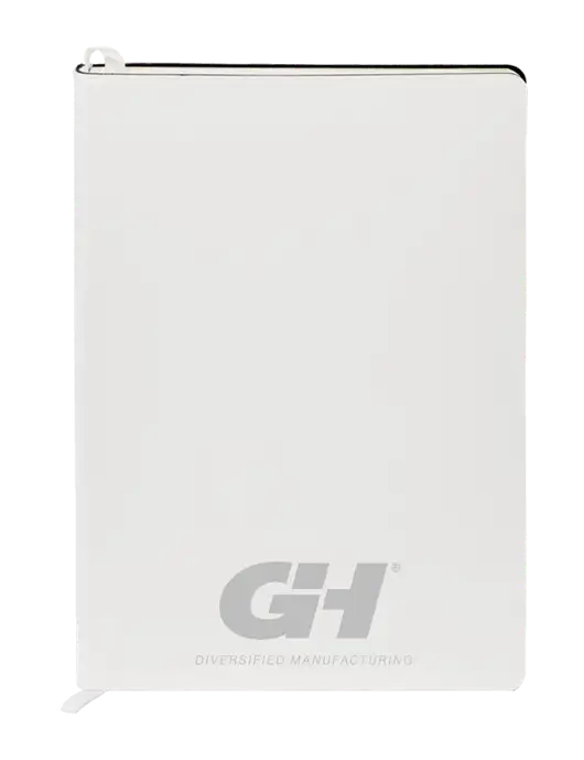 Fabrizio White Soft Cover 5.75 x 8.125 Journal w/G&H Logo