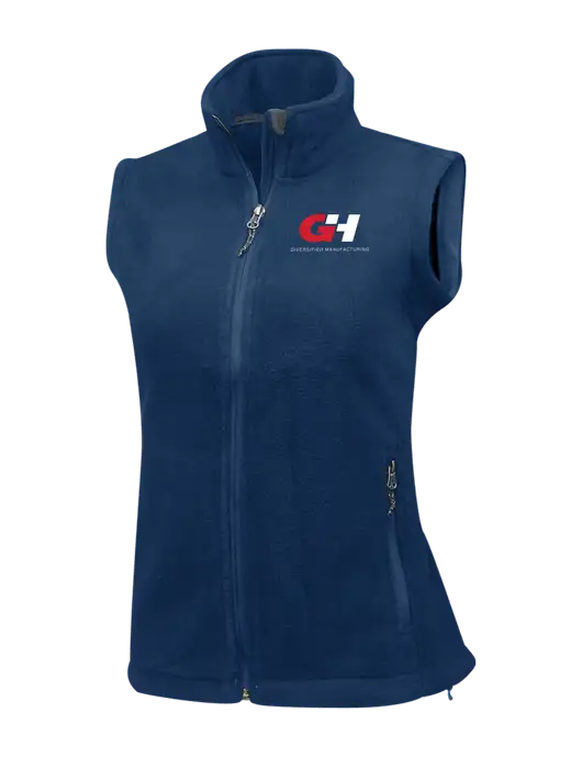 Navy Womens Fleece Vest w/G&H Logo