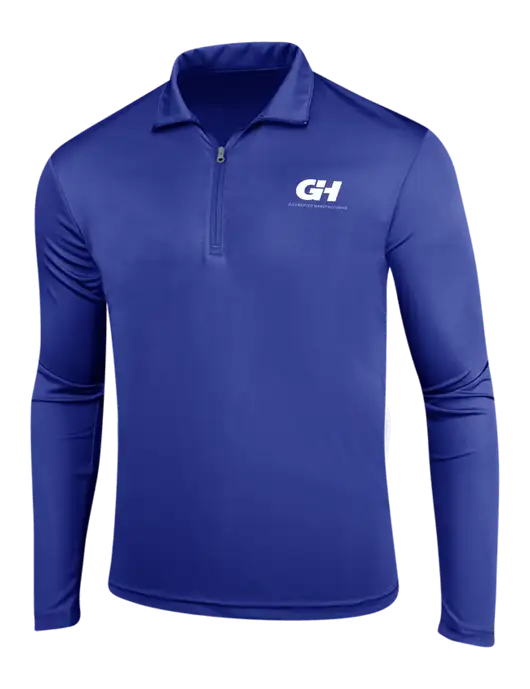 Dark Royal PosiCharge Competitor 1/4 Zip Pullover w/G&H Logo