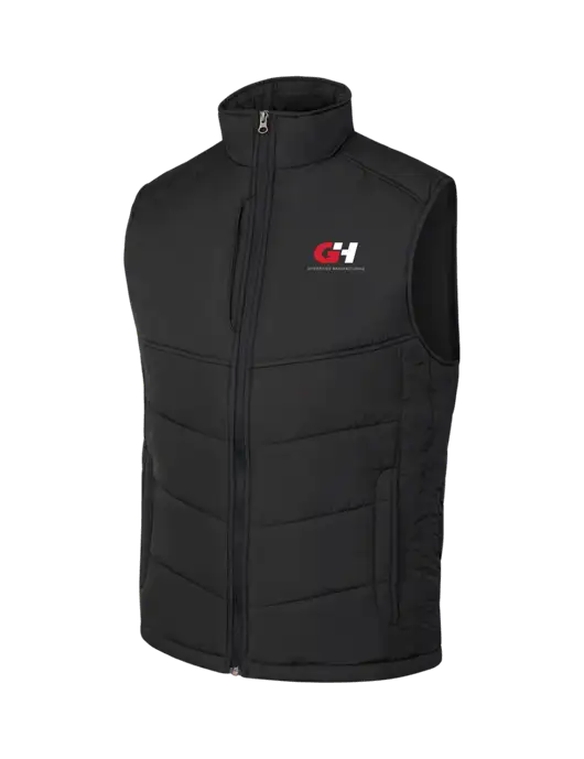 Black/Black Puffy Vest w/G&H Logo