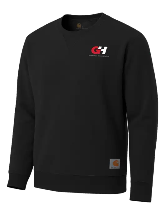 Carhartt Black Midweight Crewneck Sweatshirt w/G&H Logo