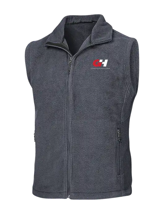 Dark Grey Fleece Vest w/G&H Logo