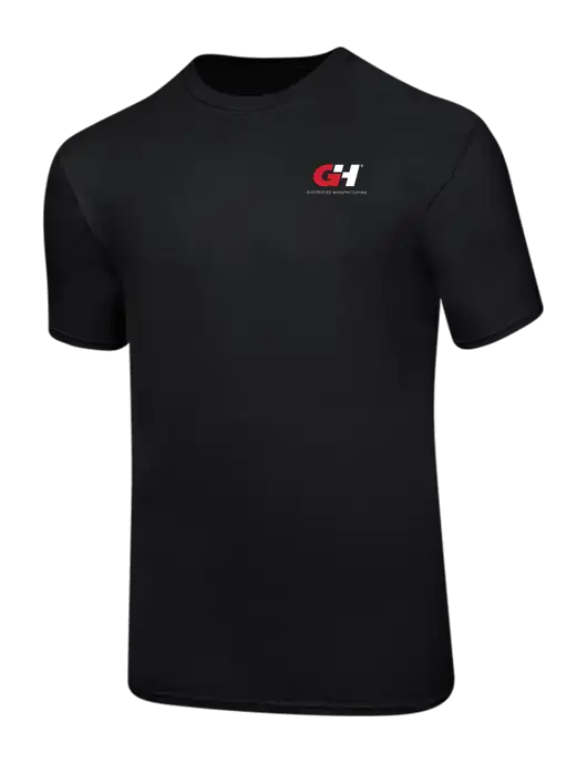 Ring Spun Jet Black 4.5 oz T-Shirt w/G&H Logo