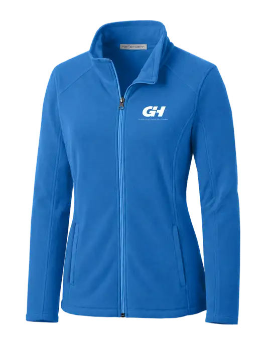 Light Royal Womens Microfleece Jacket w/G&H Logo