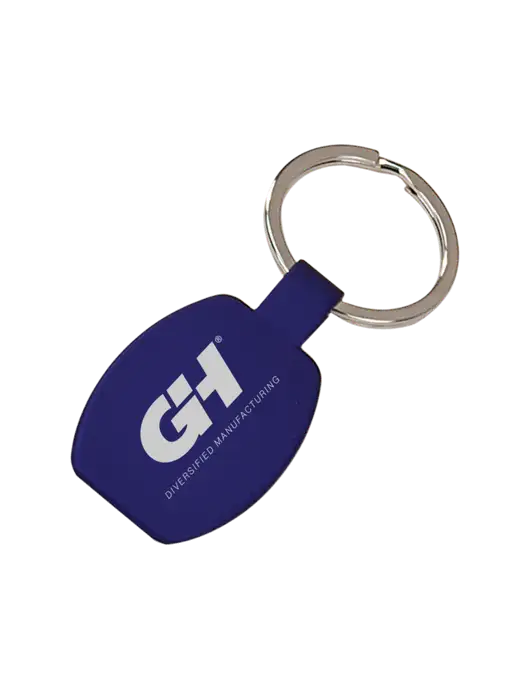 Royal Laserable Rounded Rectangle Keychain w/G&H Logo