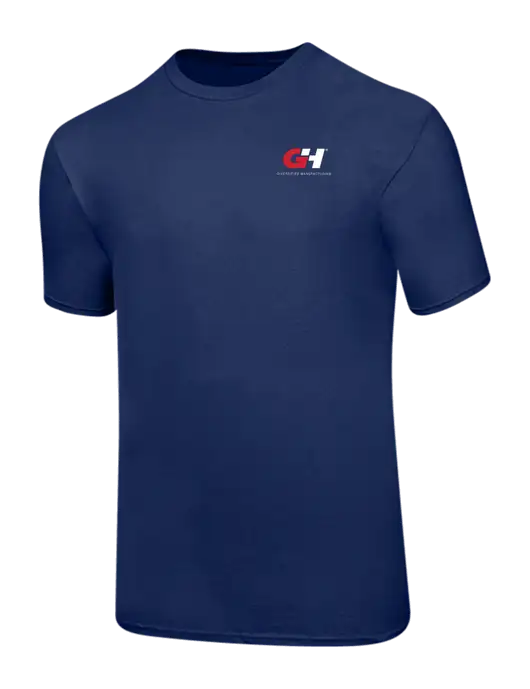 Ring Spun Navy 4.5 oz T-Shirt w/G&H Logo