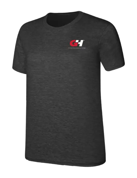 Womens Ring Spun Dark Heather Grey 4.5 oz T-Shirt w/G&H Logo