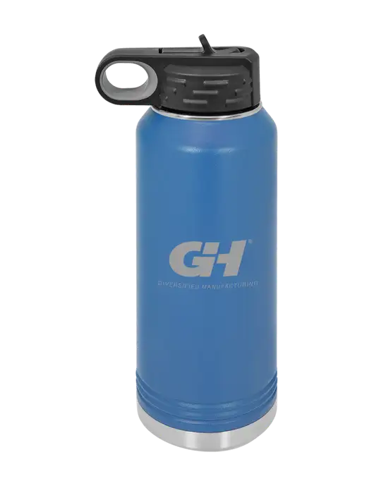 Polar Camel 32 oz Powder Coated Royal Vacuum Insulated Water Bottle w/G&H Logo