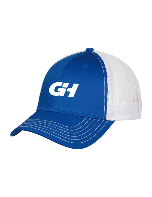 Royal & White Mesh Trucker Cap Snap Back w/G&H Logo
