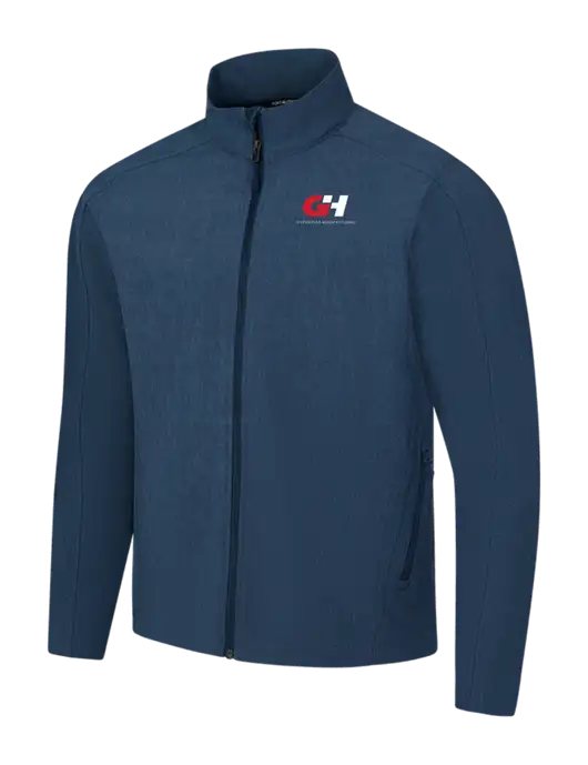 Navy Heather Core Soft Shell Jacket w/G&H Logo