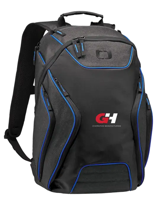 OGIO Royal Blue/Heather Grey Hatch Laptop Backpack
 w/G&H Logo