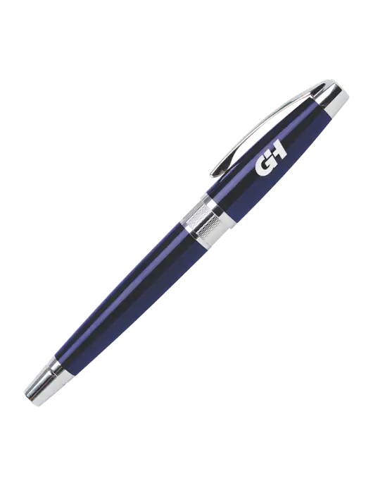 Masscotti Navy Rollerball Pen - Black Ink w/G&H Logo