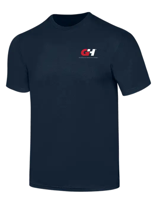 Simply Soft Navy 4.5oz  Poly/Combed Ring Spun Cotton T-Shirt w/G&H Logo